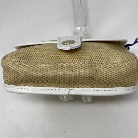 Dooney & Bourke Tan and White Woven Bag - Picture 7 of 13